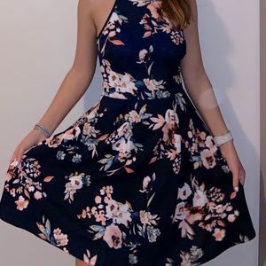 Floral Blue Dress!